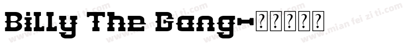 Billy The Gang字体转换